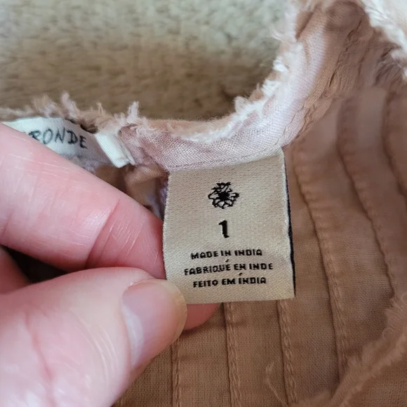 Maison Scotch short ruffle sleeve blouse size 1/small - Picture 11 of 12